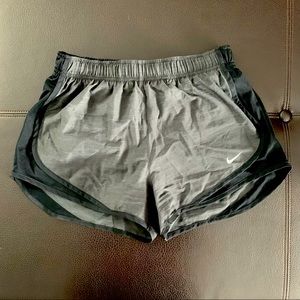 Nike Black and Grey Running Shorts Size Small